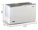 IRAKLIS 36 INOX (342 л) Морозильный ларь с глухой крышкой из нержавеющей стали ТМ CRYSTAL Греция XE0010 фото 1