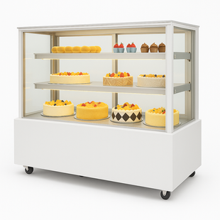 Витрина кондитерская холодильная Hurakan HKN-LPD210S White (1,2 м, квадратная) HKN-LPD210S WHITE фото
