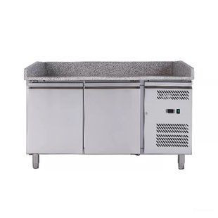 Стол для пиццы 2-х дверной с бортом Atelier А-PZ2600TN, гранитная поверхность SA-7050019 фото