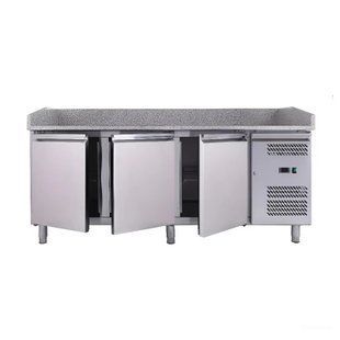 Стол для пиццы 3-х дверной с бортом Atelier А-PZ3600TN, гранитная поверхность SA-7050020 фото