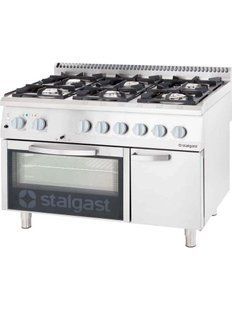 Плита газова 6-ти комфорочна з духовкою Stalgast 9711110 SA-530-9711110 фото