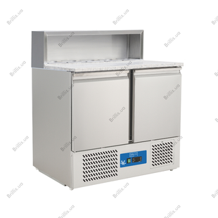 Стол для пиццы холодильный двухдверный BRILLIS G-PS900V RB0033 фото