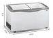 VENUS NL 56 (513 л) морозильный ларь с гнутым раздвижным стеклом CRYSTAL S.A. (Греция) XE0004 фото 1