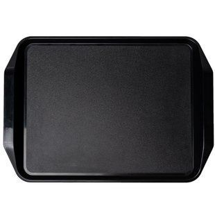 591805 Таця прямокутна з ручками чорна 43х31 см BG034351 фото