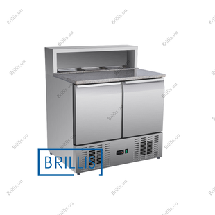 Стол холодильный для пиццы двухдверный BRILLIS PS900 RB0044 фото