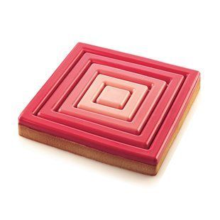 TARTE RING SQUARE 200X200 H20 MM Набор форм из пластика BG040195 фото