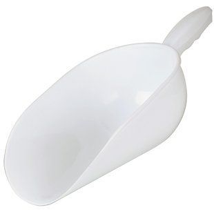 136/24-BIM Совок напівкруглий білий 24 см PP - 0,200 л BG030899 фото