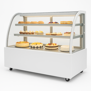 Вітрина кондитерська холодильна Hurakan HKN-LPD150 White (0.9 м, кругла) HKN-LPD150 WHITE фото
